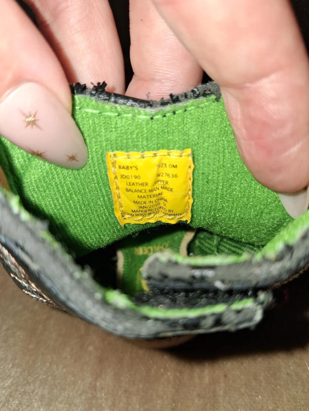 John Deere tractor outdoor baby crib boots newborn 0-3 months country western